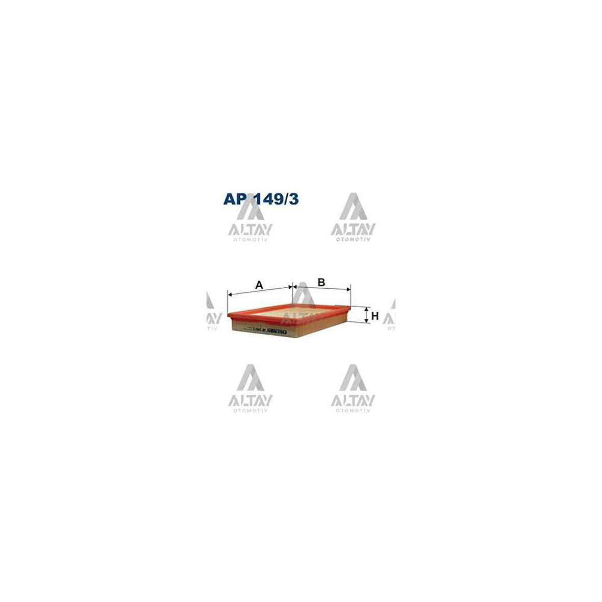 Polo Golf4 Bora A3 Toledo Leon 03- 1.4-1.6 16V-1.4 Hava Filtre - Flt-Ap149/3 - 036198620 