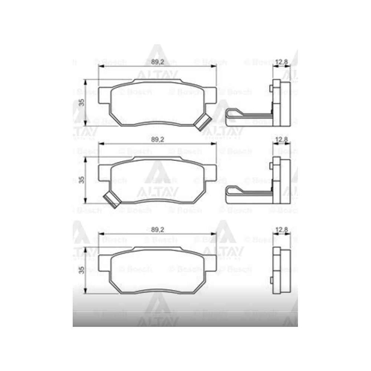 Civic 96-06 Arka Fren Balata - Del-Lp625 - 06022-Sp8-000 