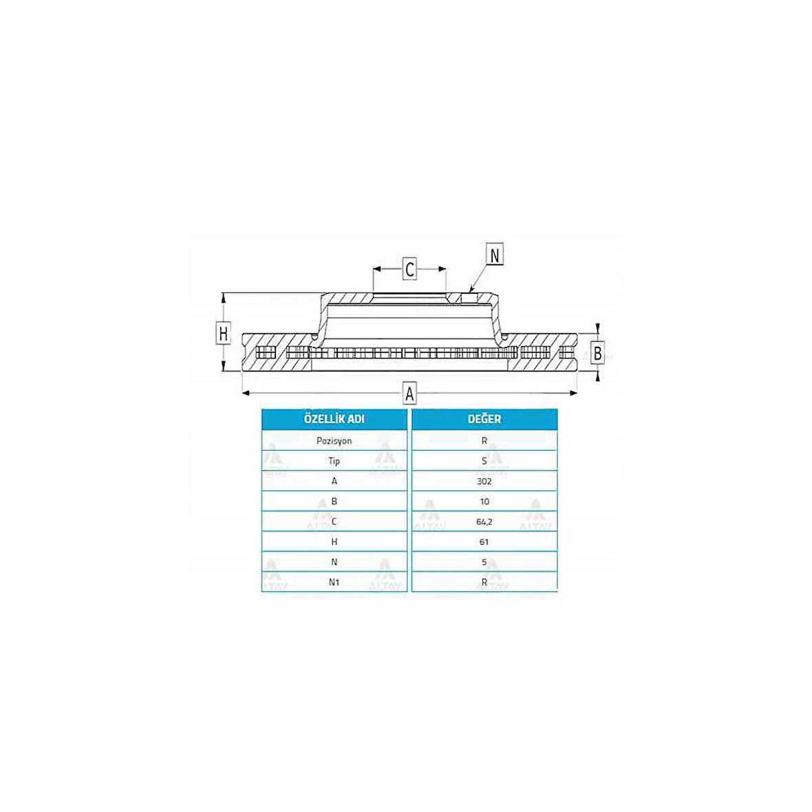 Crv 04-12 Arka Düz 302-5 Fren Diski - Mhr-03681 - 42510Swwg01 
