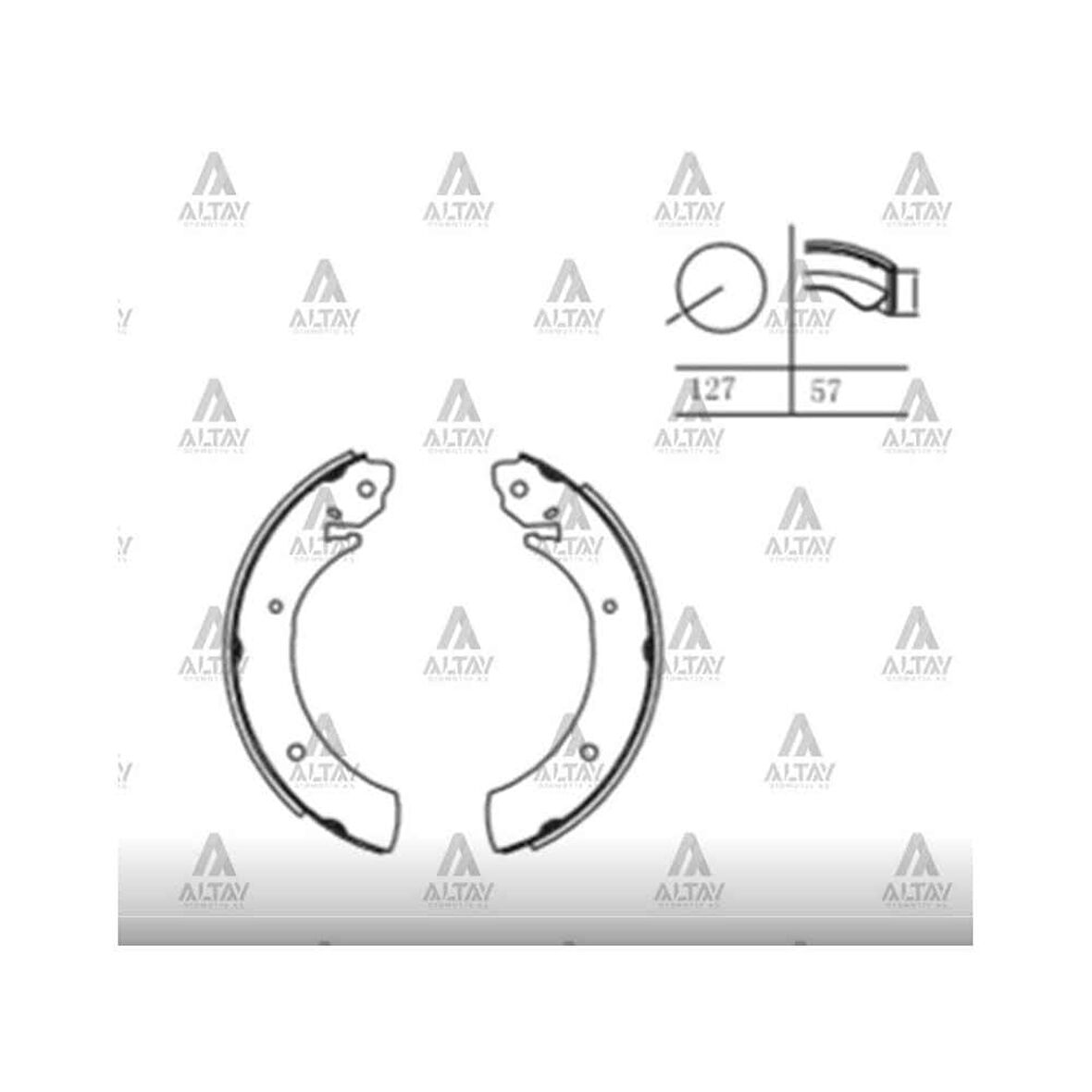 H-100 97- 94-06 Ssangyong Rexton Actyon Musso Pabuç Arka Fren Balata - 58305-44A10 Mhr-00242 