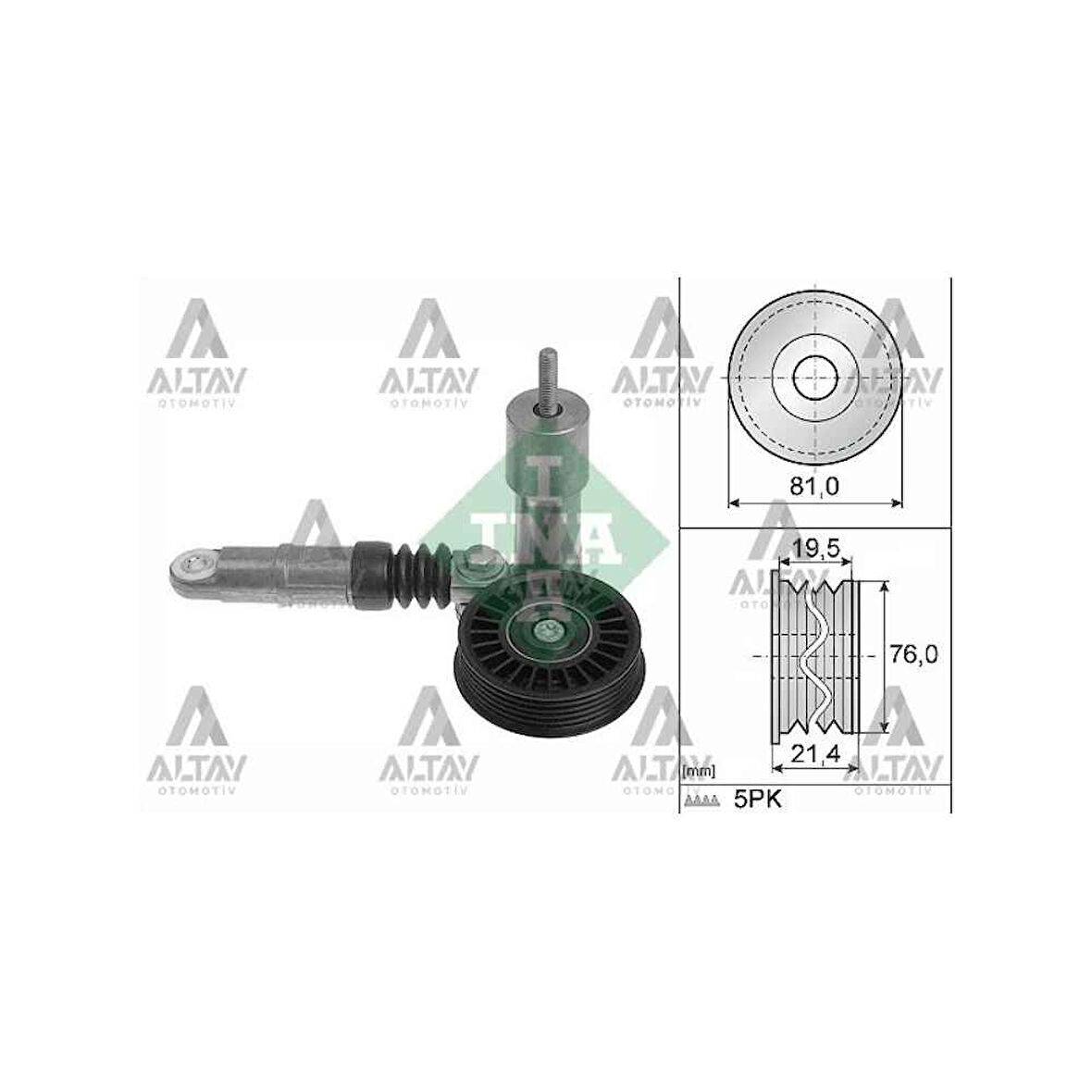 Passat A4 01-05 -Avb 1.9 Tdi Komple Vantilatör Bilyesi - Ina-534001410 - 038903315P 