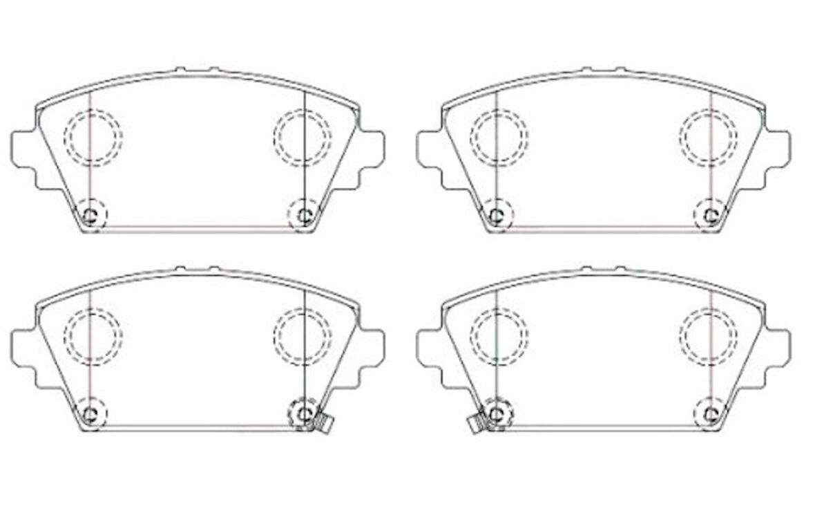 Accord 1999-2002 Euro Primera 2002-2007 Ön Fren Balatası Bsg35200014 45022S1Ae50 