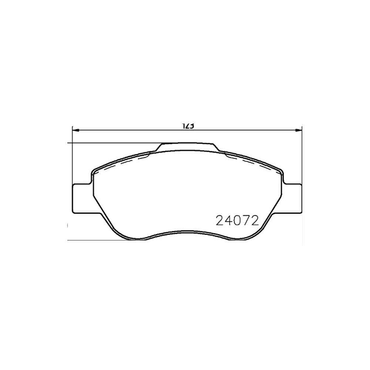 Linea 07- Doblo 01-10 Nemo-Fiorino 07- Grande Punto 05-12 Ön Fren Balata - 77362689 