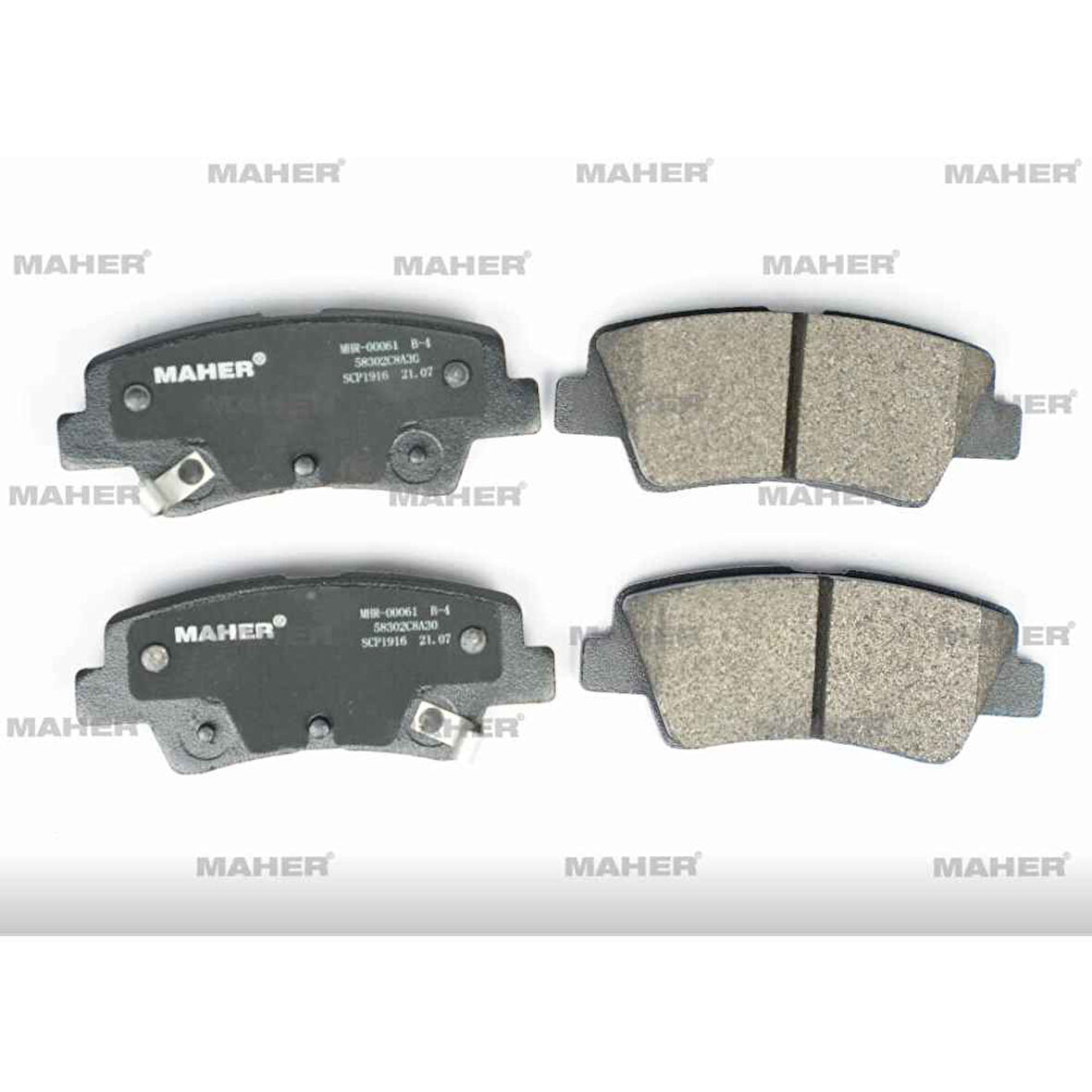 İ-20 15-18 Elantra 16-18 İ-30 16-18 Yay Delikli Disk Arka Fren Balata - 58302-1Ra30 Mhr-00061 