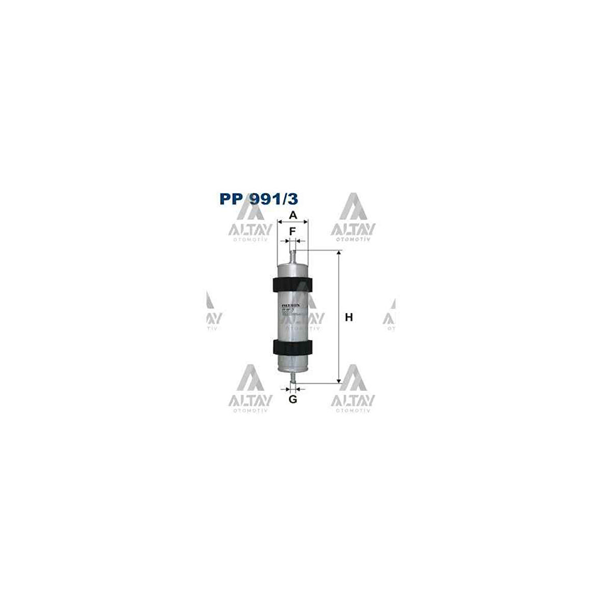 A6 A7 11- 2.0 -3.0- -Casb-Clab- -Cana-Canb-Cdya-Cdyb Yakıt Filtresi Mazot Flt-Pp991/3 
