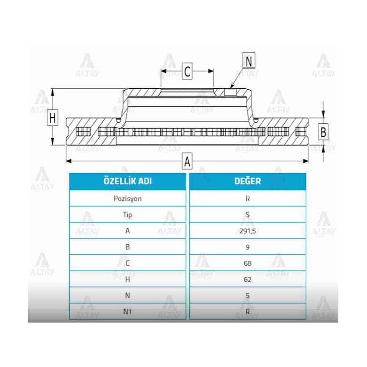 Qashqai 07-13 Juke 11-17 X-Trail 06-13 Arka Fren Diski 292-5 - Mhr-03752 - 43206Jd00A 