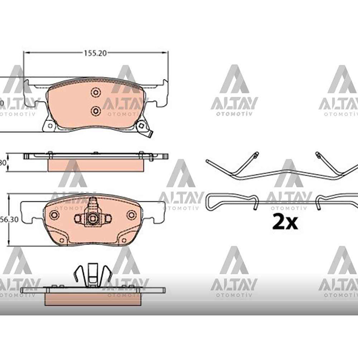 Astra K 15- 15 Jant Ön Fren Balata - Trw-Gdb2138 - 13478300 
