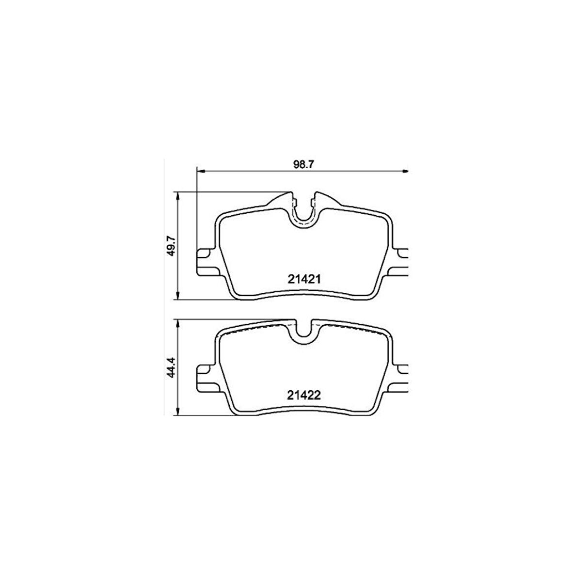 Bmw 3 Seri 20- G20 - G80 Arka Fren Balata - Del-Lp3606 - 34206888825 