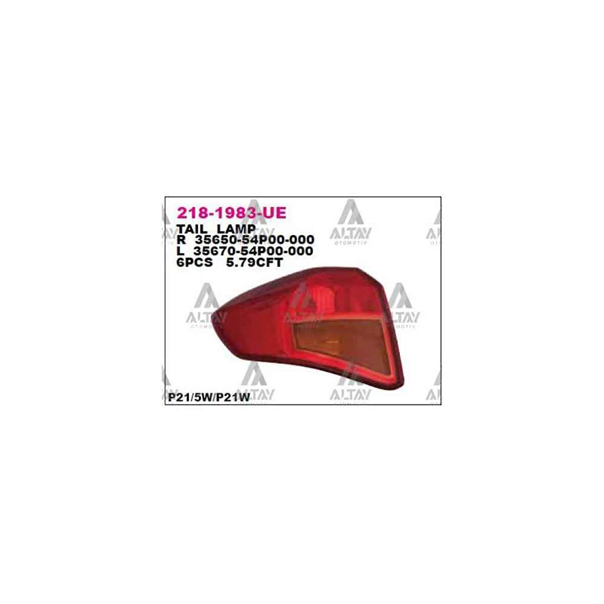 Vitara 15- Sol Stop Lambası - Dpo-218-1983L-Ue - 35670-54P00-000 