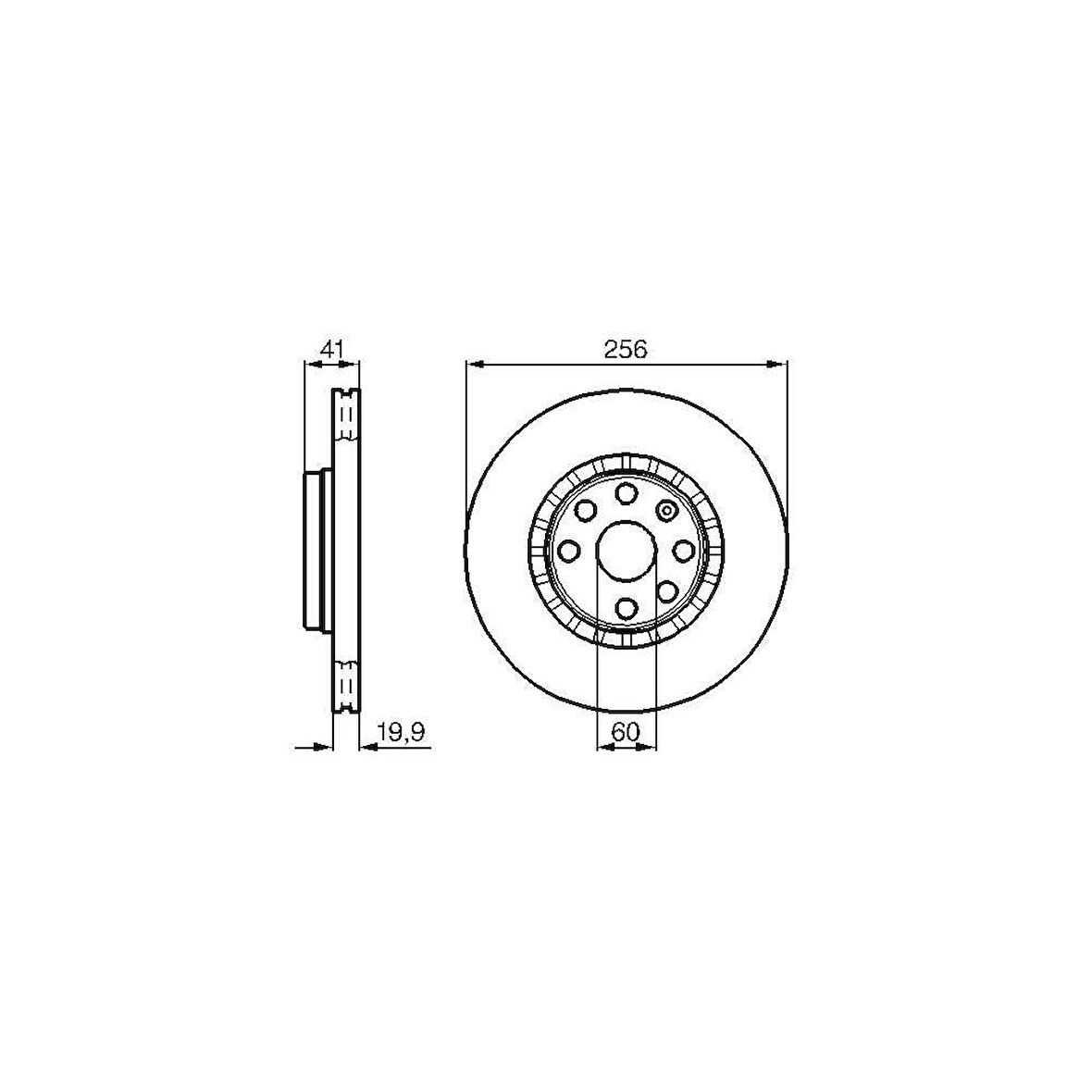 Esse Oto - Vectra A/astra F/corsa B Ön Fren Diski 96-01 Bch0986478535 569055