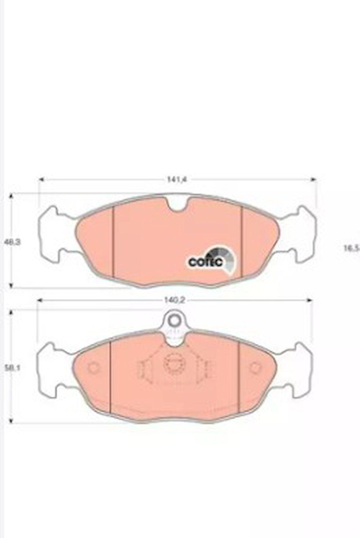 Esse Otomotiv - Corsa B Astra F Vectra A 93-01 Fren Balatası Ön Bsg65200009 1605455