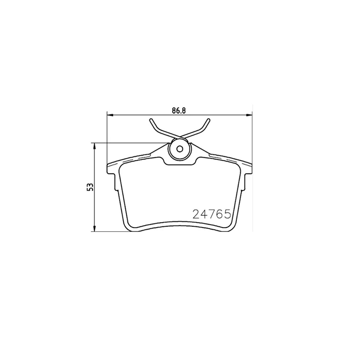 Crossland X C2/c3/c4/307/308 06- Arka Fren Balatası 249mm Dısk Bsg65200047 3649110