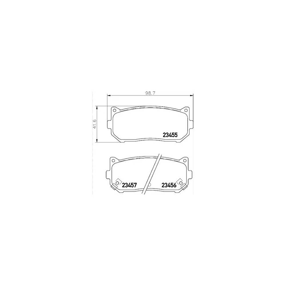 Esse Otomotiv - Shuma/clarus/carens Arka Fren Balata Disk Gdb3203 1998- Sbsp1079r 0k9a02628z