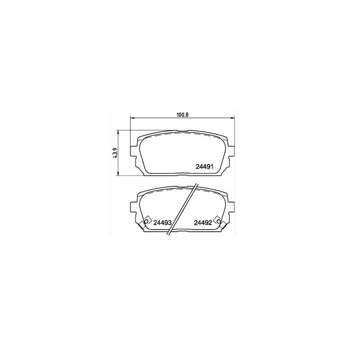 Esse Otomotiv - Carens Arka Fren Balata Disk Gdb3462 2002- Sbsp1197 583021da00