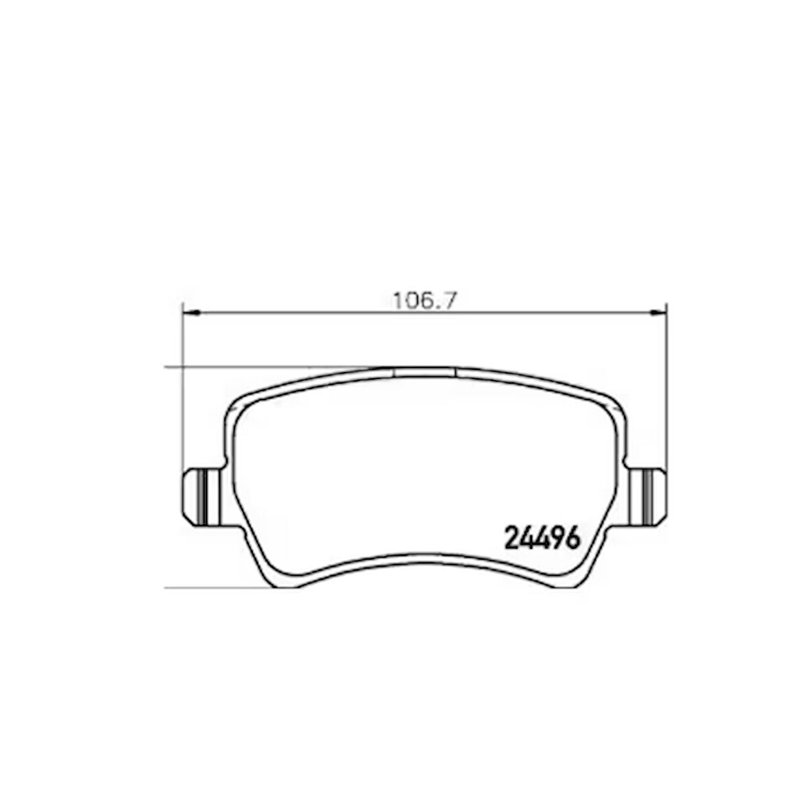 Esse Otomotiv - V70 3 06-/xc70 2 07-/land Rover Evoque 11- 4x4 Arka Fren Balata Ayd60248a 6g912m008fa