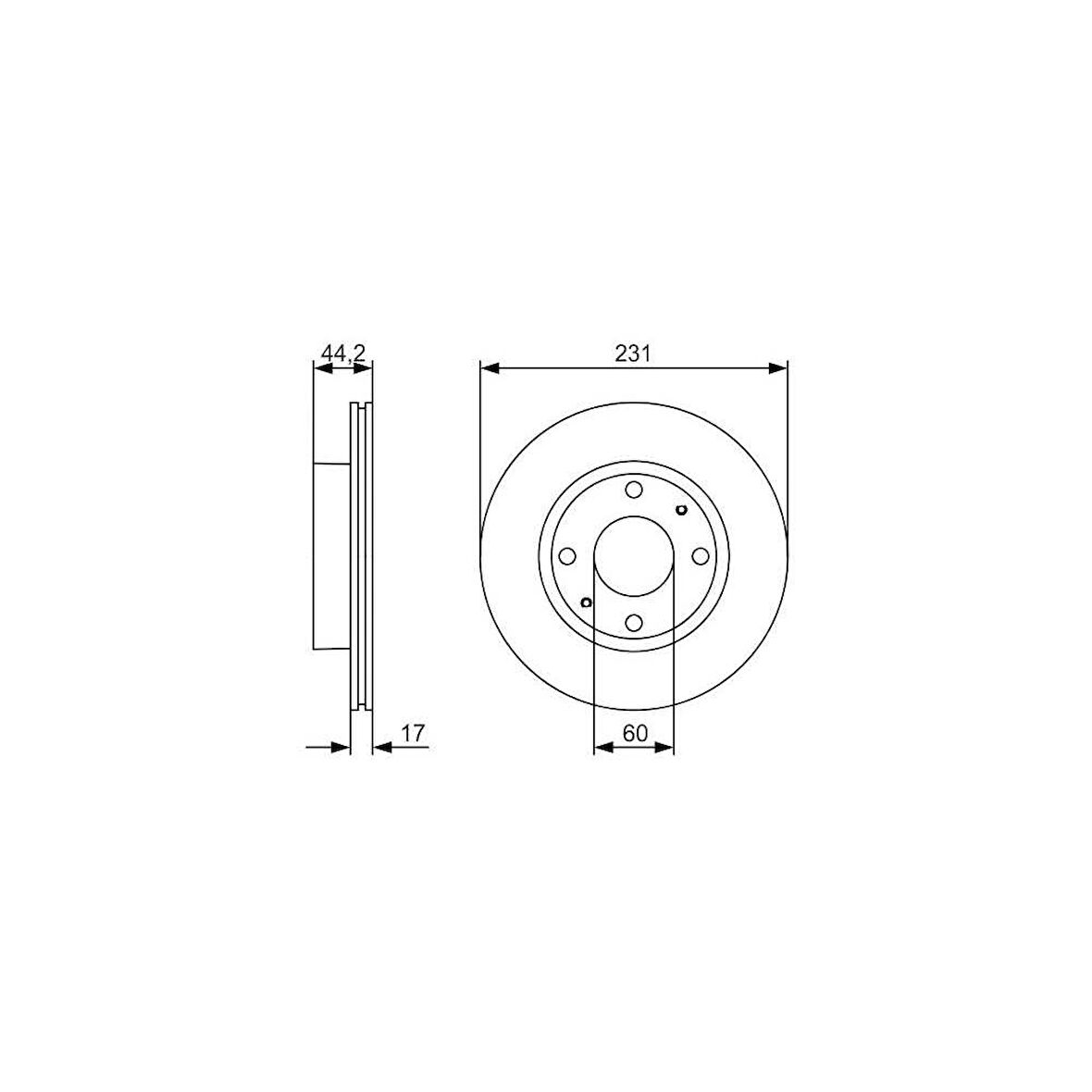 Esse Oto - Carry Ga413 Ön Fren Diski 99-05 Bch0986479r23 55311-76a00