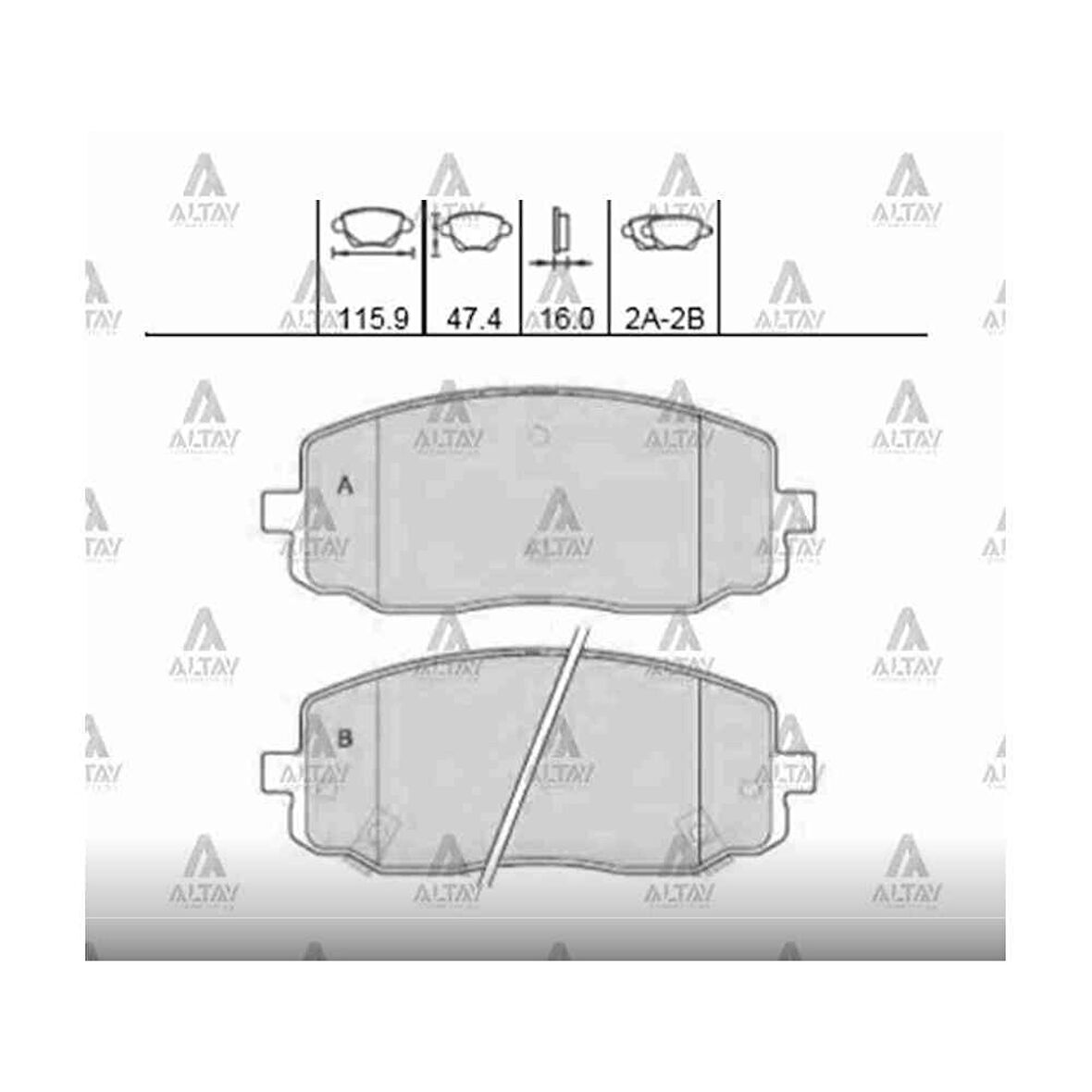 Esse Otomotiv İ-10 08-13 Picanto 04-11 Ön Fren Balata - MHR-00056 - 58101-07A10
