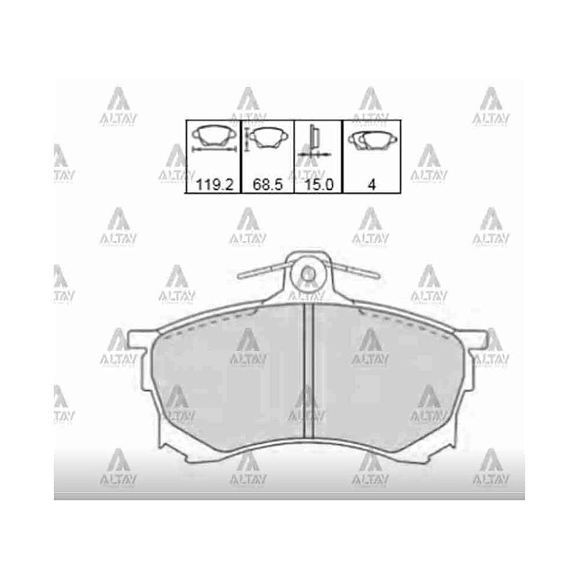 Esse Otomotiv Carisma 96-01 1.6 Ön Fren Balata - MHR-00112 - MR290240