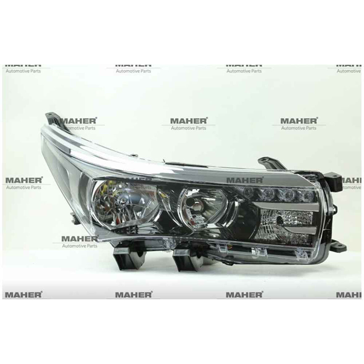 Esse Otomotiv Corolla Uyumlu 13-15 Motorlu Ledli Siyah Sağ Far - MHR-14377 - 81130-02E70