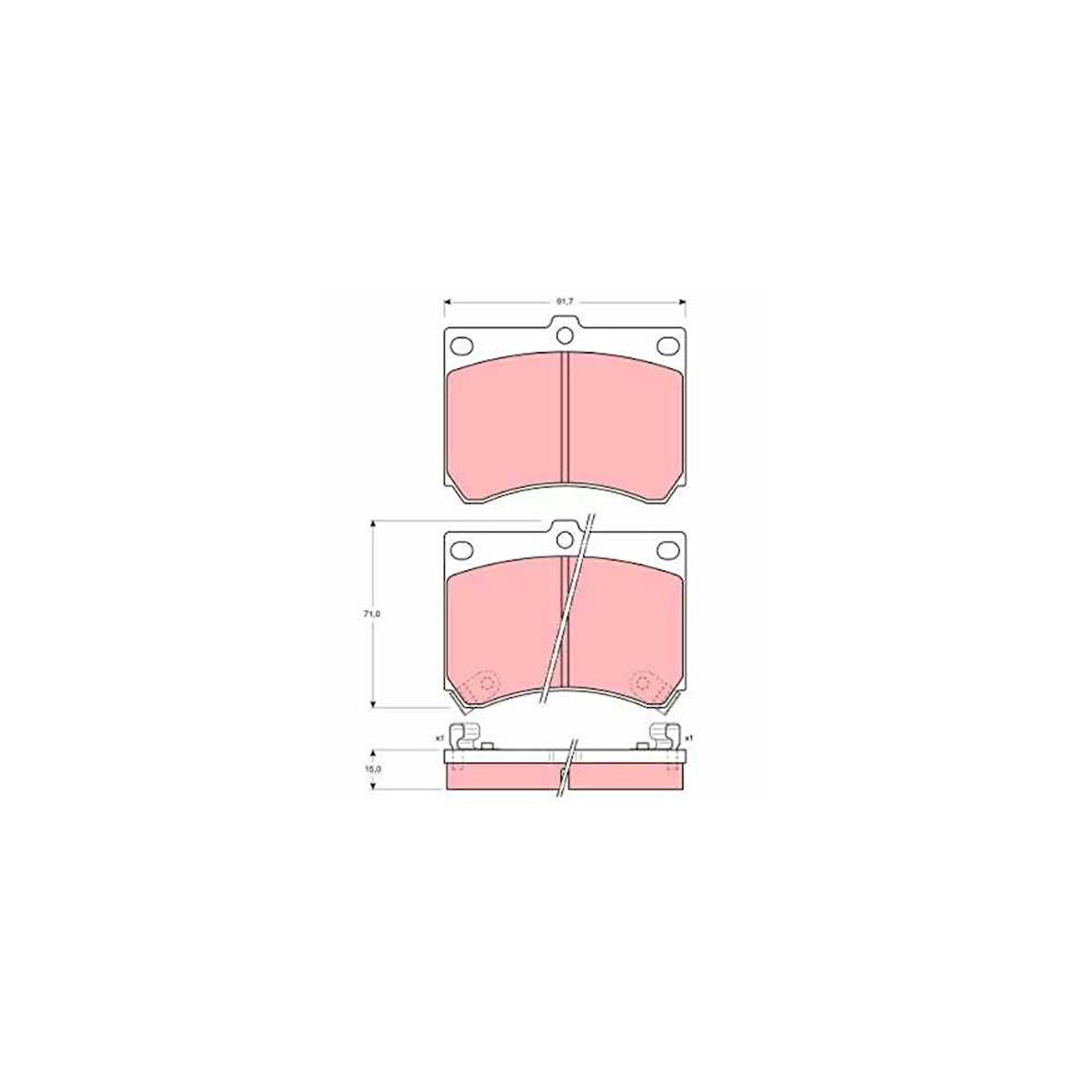 Esse Otomotiv - 323 Ba Ön Fren Balata 95-98 Sbsp1216 B0yw-33-23z