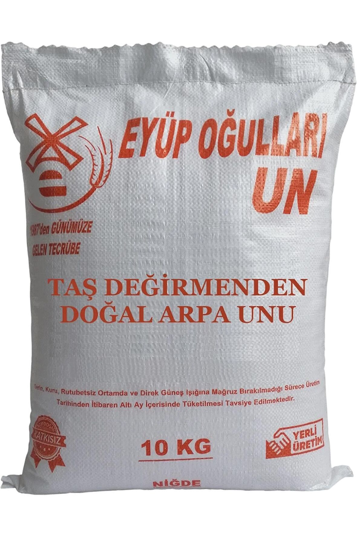 Taş Değirmende Öğütülmüş - Arpa Unu Katkısız 10Kg