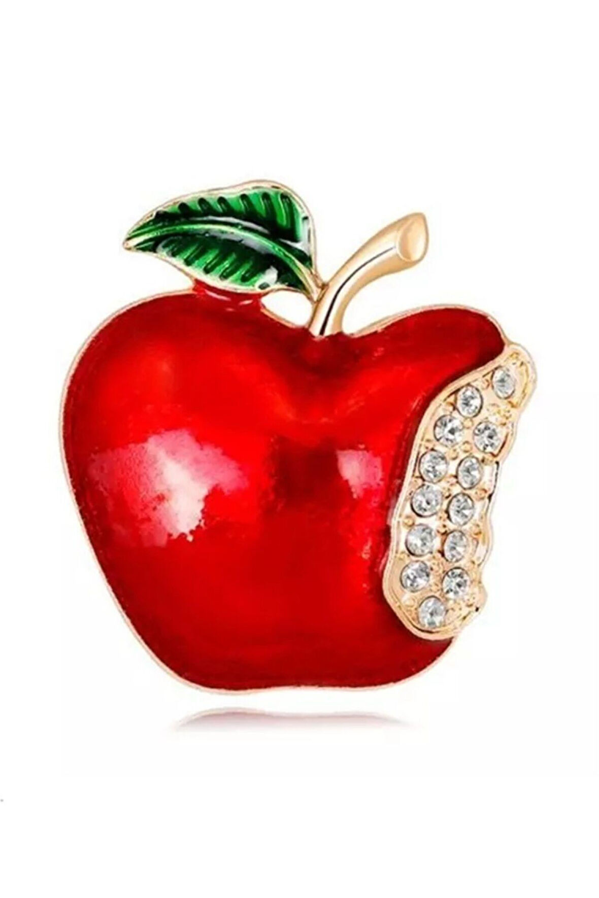 Kırmızı Elma Broş