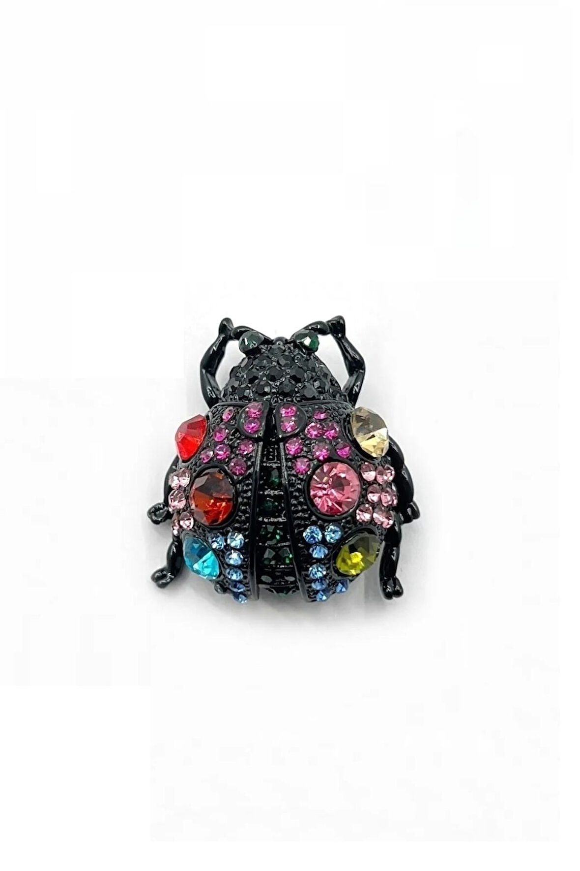 Taşlı Böcek Broş