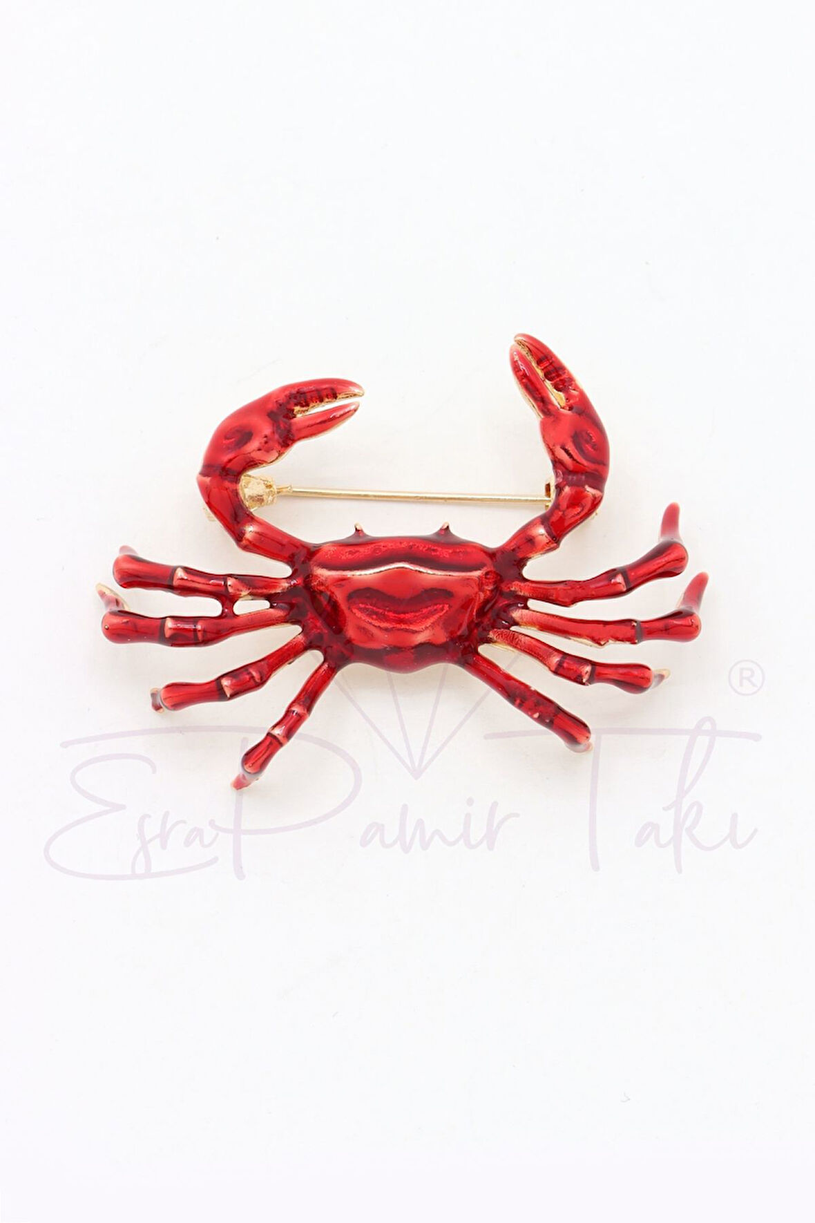 Kırmızı Yengeç Broş