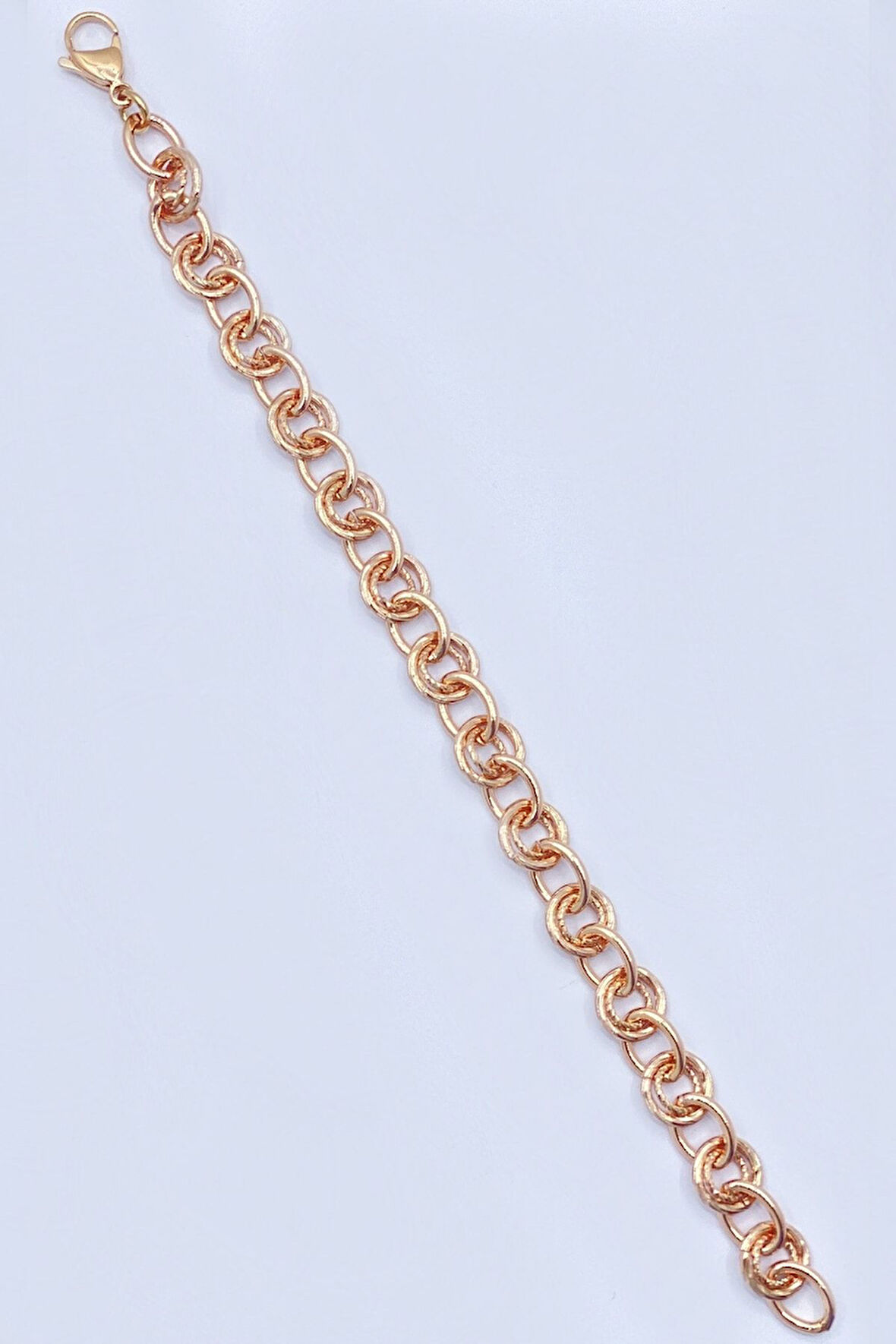 Rose Gold Renk Vıp Çelik Bileklik