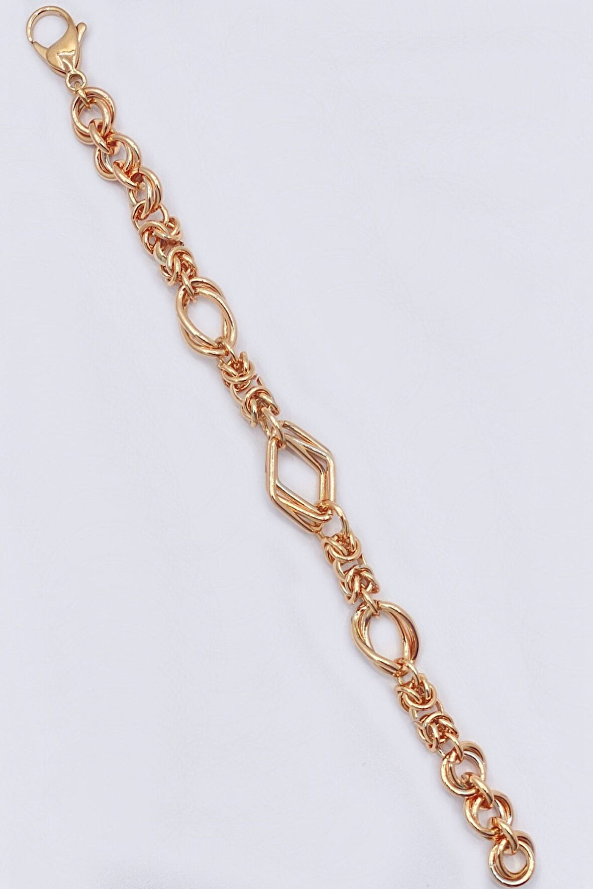 Rose Gold Renk Vıp Çelik Bileklik