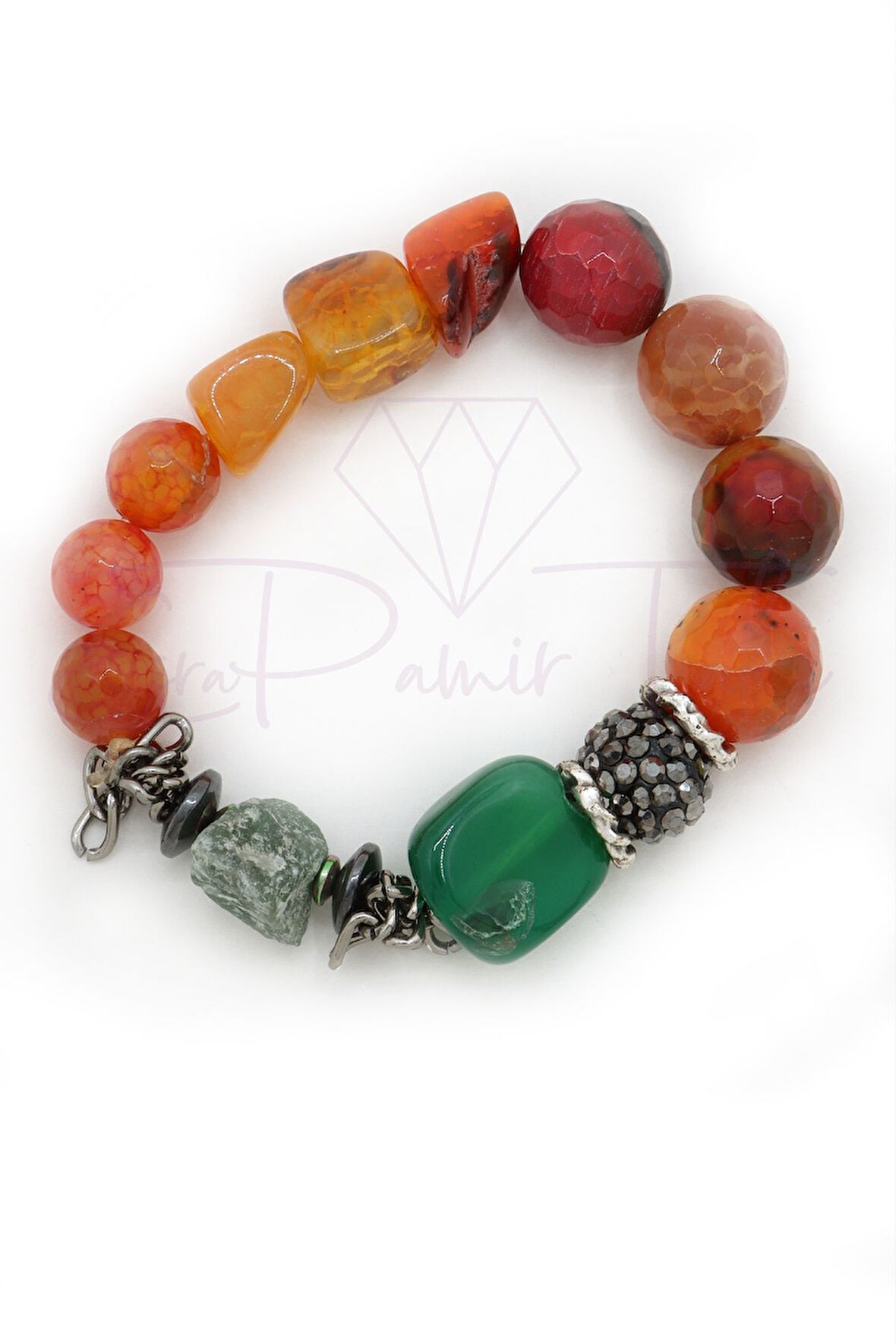 Akik Ve Aventurin Doğal Taş Bileklik