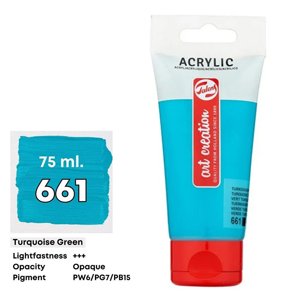 Talens Art Creation Akrilik Boya 75 ml Turquoise Green 661