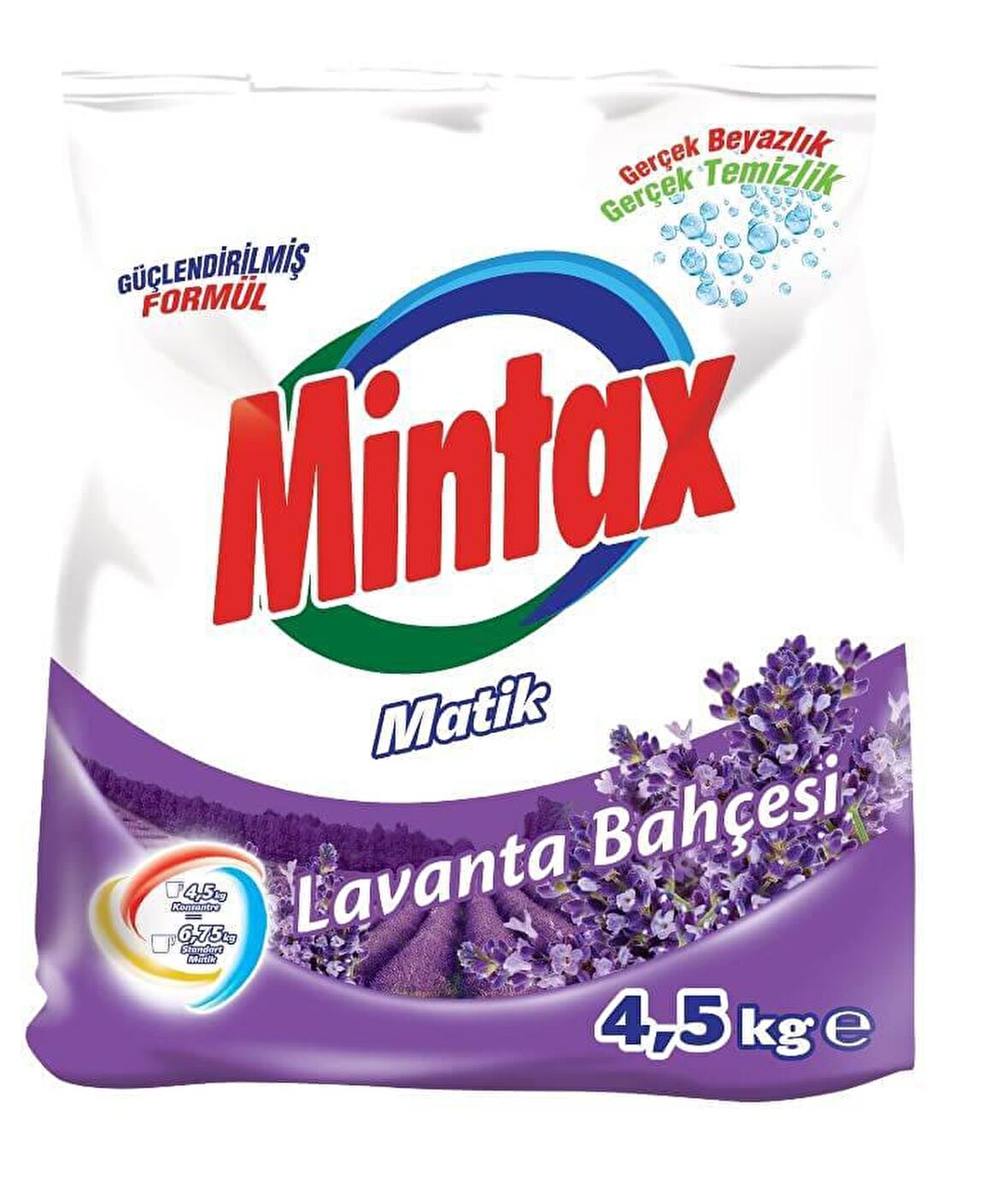 Mintax Matik Lavanta Parfümlü Beyazlar İçin Toz Çamaşır Deterjanı 4.5 kg