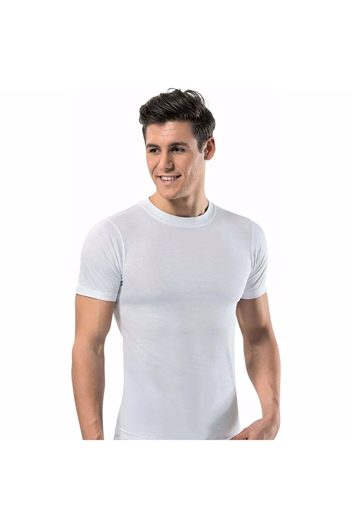 3'lü 1165 Penye Lux Kapalı Yaka Erkek Fanila