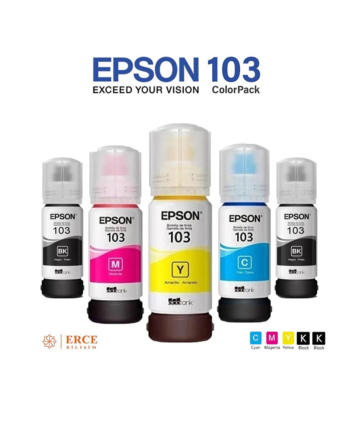 Epson 103 C13T00S34A 4+1 Multipack Takım