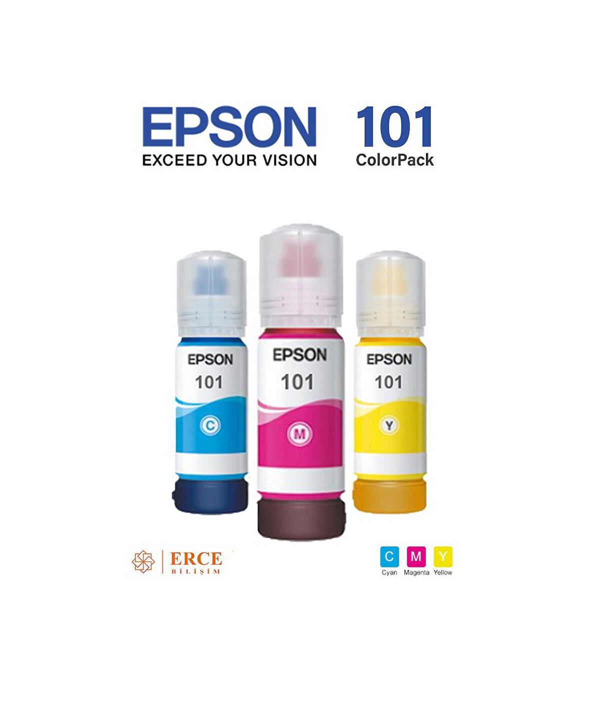 Epson 101 C13T03V24A L4150 3 Renk Mürekkep Kartuşu