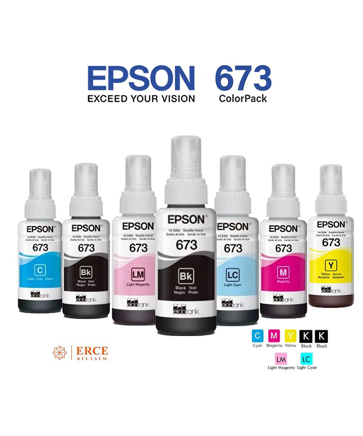 Epson 673 C13T67334A Multiipack +1 Siyah Mürekkep Set