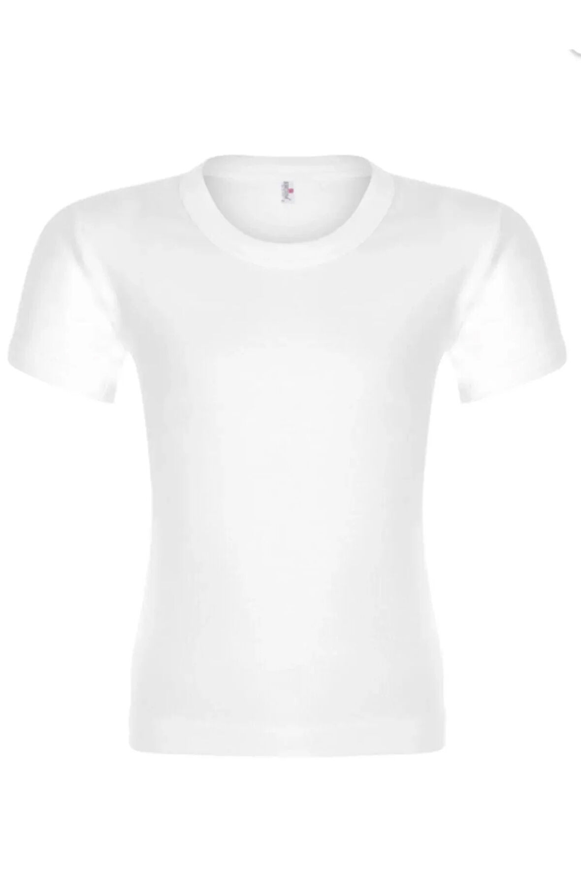 Beyaz Erkek Çocuk 0 Yaka Kollu Atlet-(3 ADET)