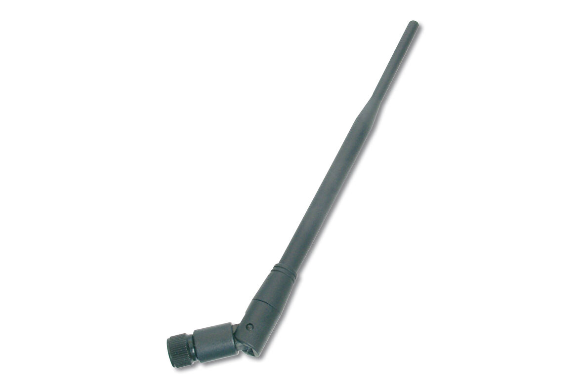 Digitus Wireless (Kablosuz) LAN 5 dBi 2.4GHz İç Mekan Omnidirectional Rod Anten, RP-SMA konnektörlü, 19.7 cmDigitus Wireless LAN omnidirectional antenna Gain: 5 dBi, RP-SMA connector, 19.5c
