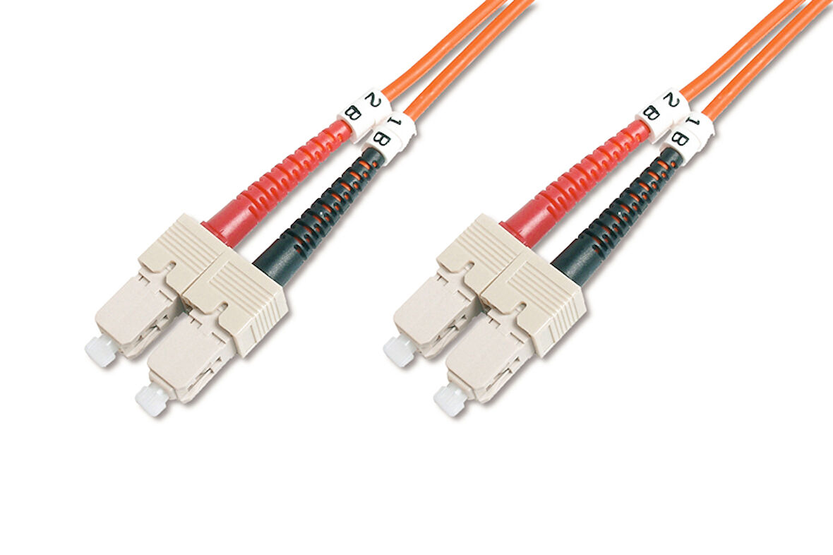 Digitus SC-SC Fiber Optik Patch Kablo, 2 metre, Multimode, Duplex, 50/125