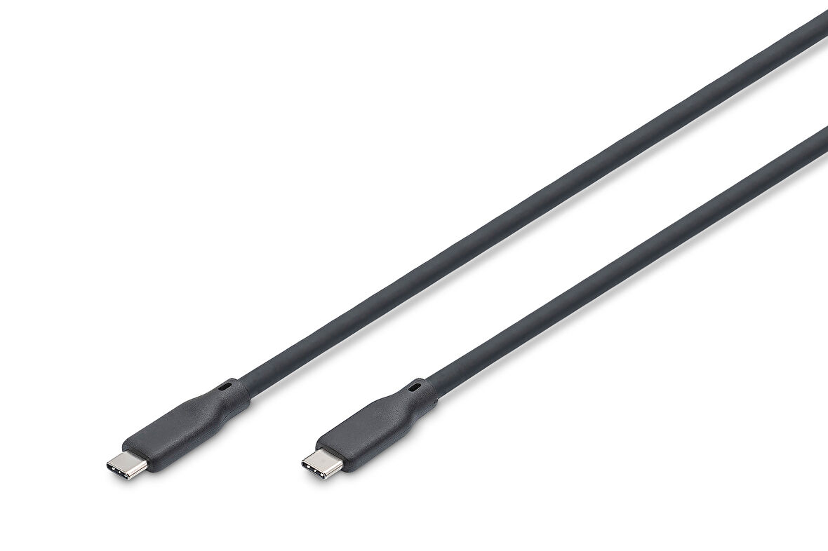 Digitus USB Silikon Bağlantı Kablosu, USB 20Gbps, USB 3.2 Gen1, 5G, 100W, 4K, 2 metre, 
siyah renk&lt;br&gt;
Digitus USB Silicone Cable, USB 20Gbps, USB-C - USB-C 2m, USB 3.2 Gen1, 5G, 100W, 4K, 2m, b