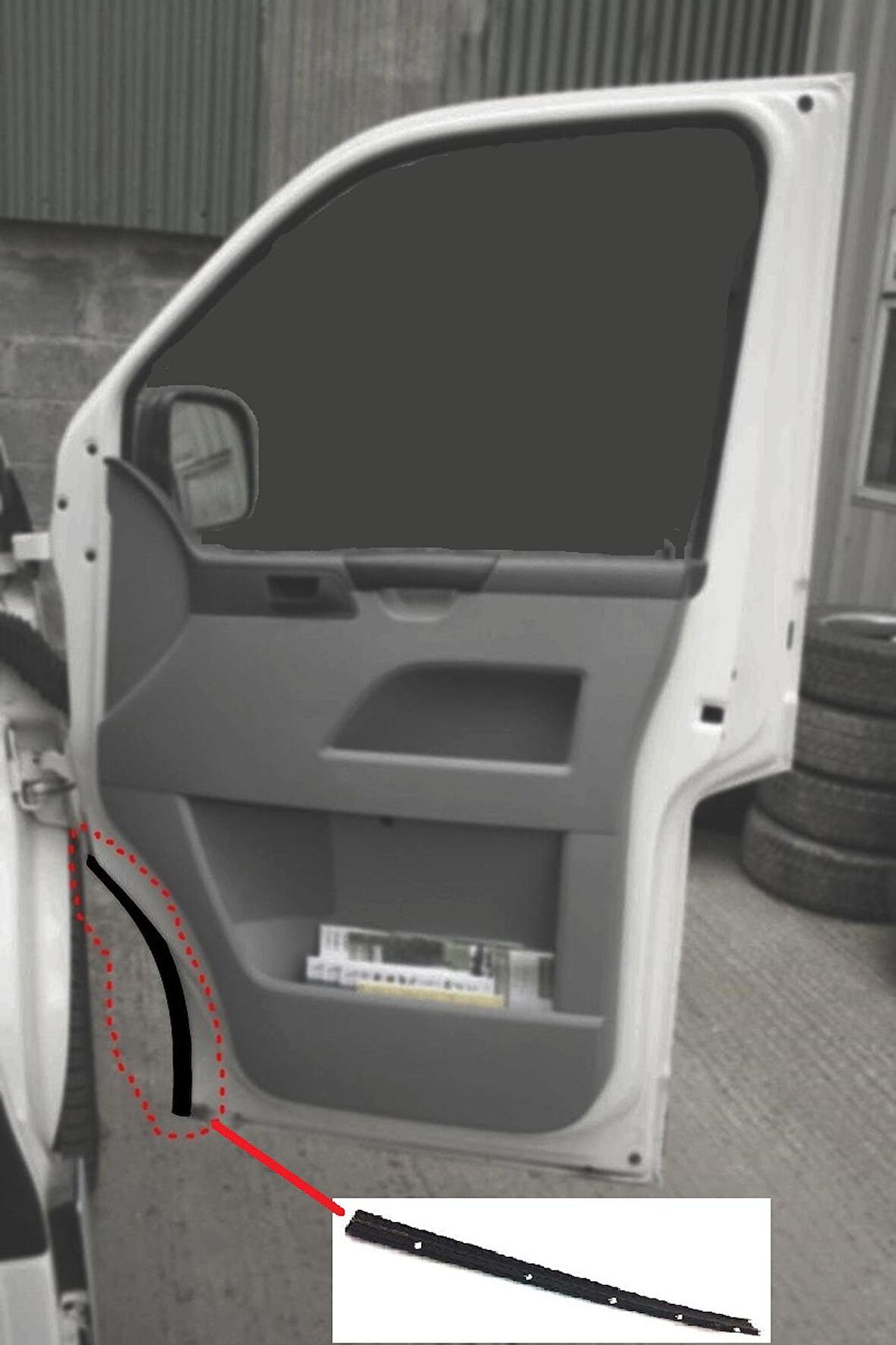 TRANSPORTER T5 T6 ÖN KAPI ALT FİTİLİ SAĞ-SOL TAKIM