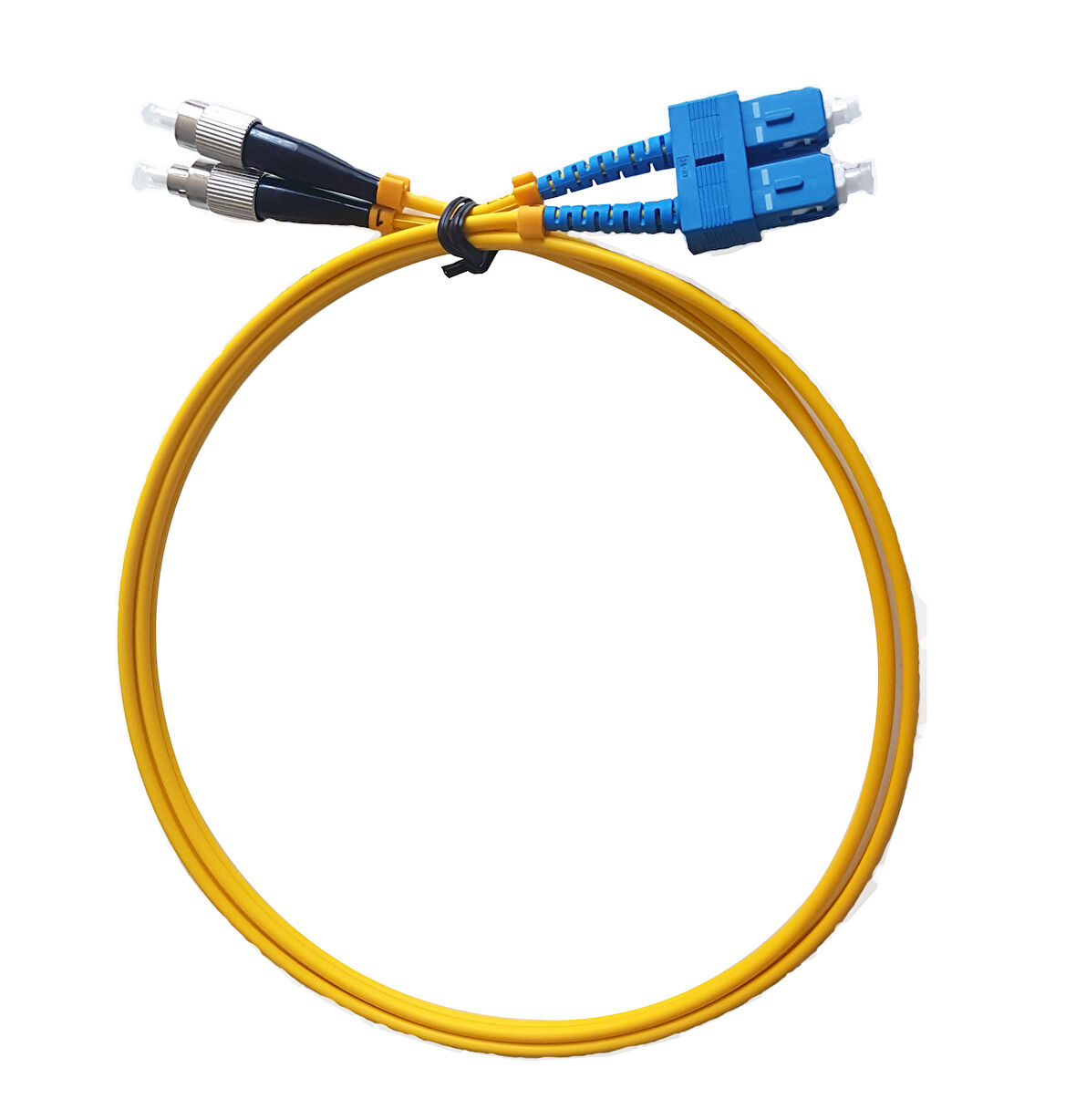 Beek FC-SC Fiber Optik Patch Kablo, OS 2 9/125 Singlemode, 3.0mm, LSZH, 1 metre