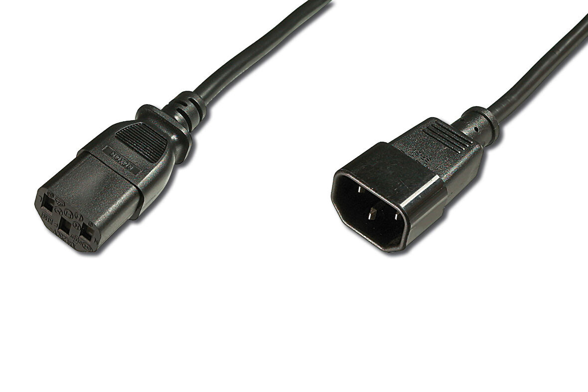 Beek Güç Kablosu Schuko C13 &lt;-&gt; C14, 1.8 metre, H05VV-F 3*1 5mm kare&lt;br&gt;
Beek C13-C14 Power Cable 1.8M, H05VV-F 3*1.5mm2
