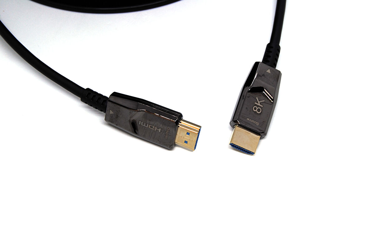 Beek HDMI 2.1 Aktif Fiber Optik Kablo (AOC), Tip A Erkek/Erkek, 8K@60HZ, 5 metre, altın kaplama&lt;br&gt;
Beek HDMI 2.1 Gold Optical Cable 8K@60hz, 5 meters