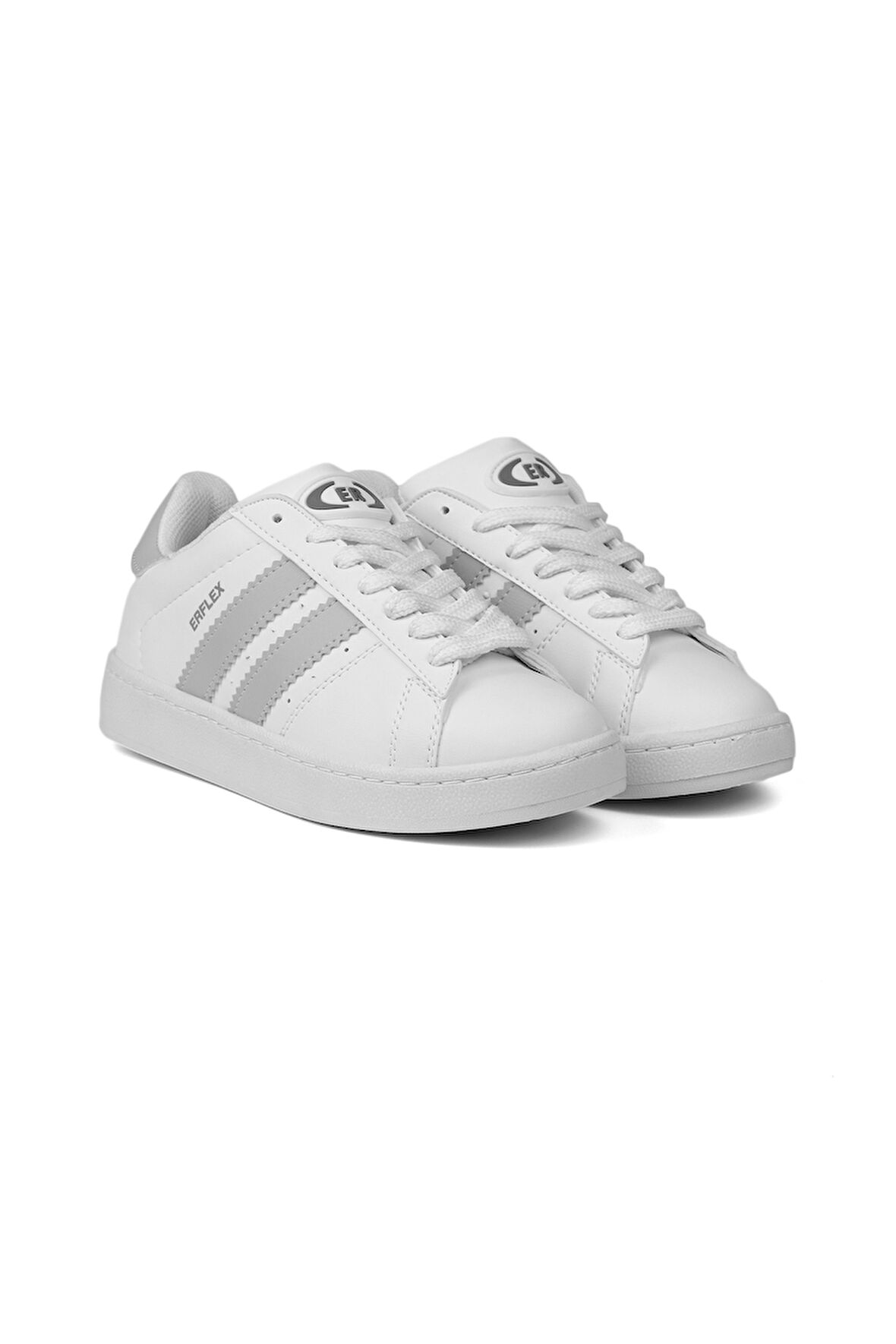 Unisex Beyaz Buz Bağcıklı Rahat Sneaker Günlük Spor Ayakkabı