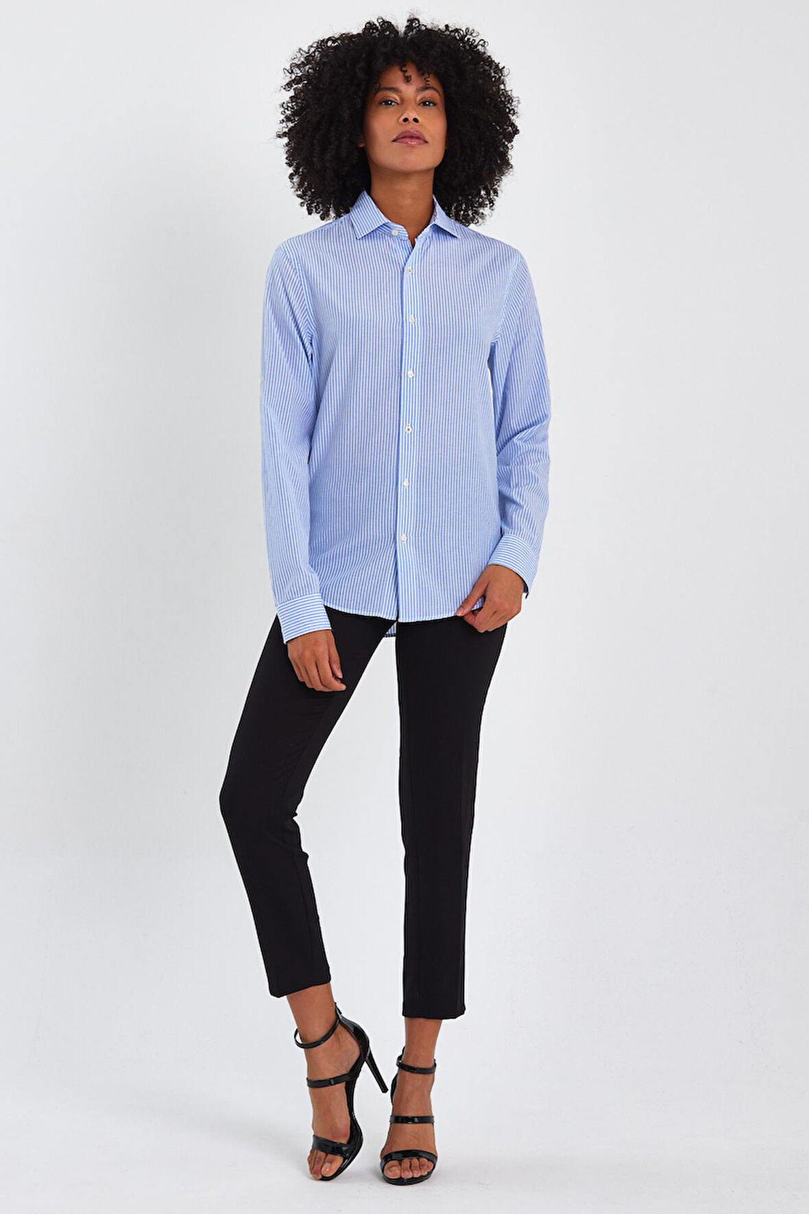 ALEXANDERGARDI ÇİZGİLİ COMFORT FİT GÖMLEK (ERKK5903)