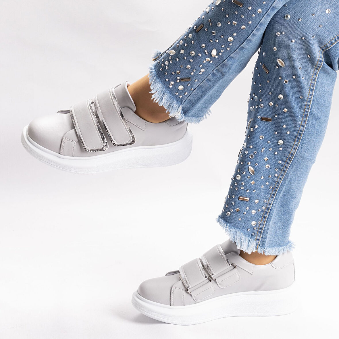 Kadın Günlük Spor Kalın Tabanlı  Ayakkabı