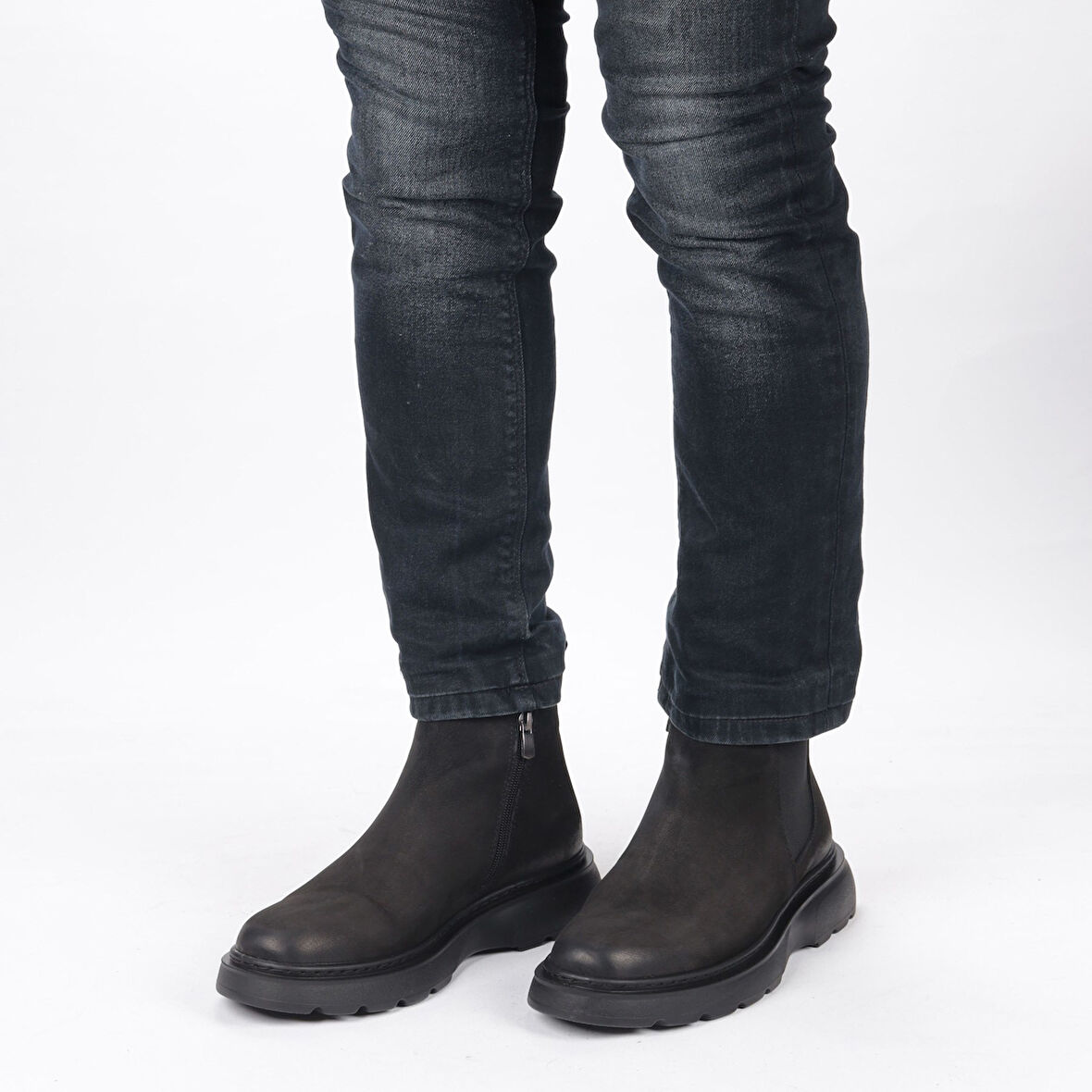 TwoEgoist Erkek Hakiki Deri ve Nubuk Deri Eva Taban Hafif Tasarım Bot