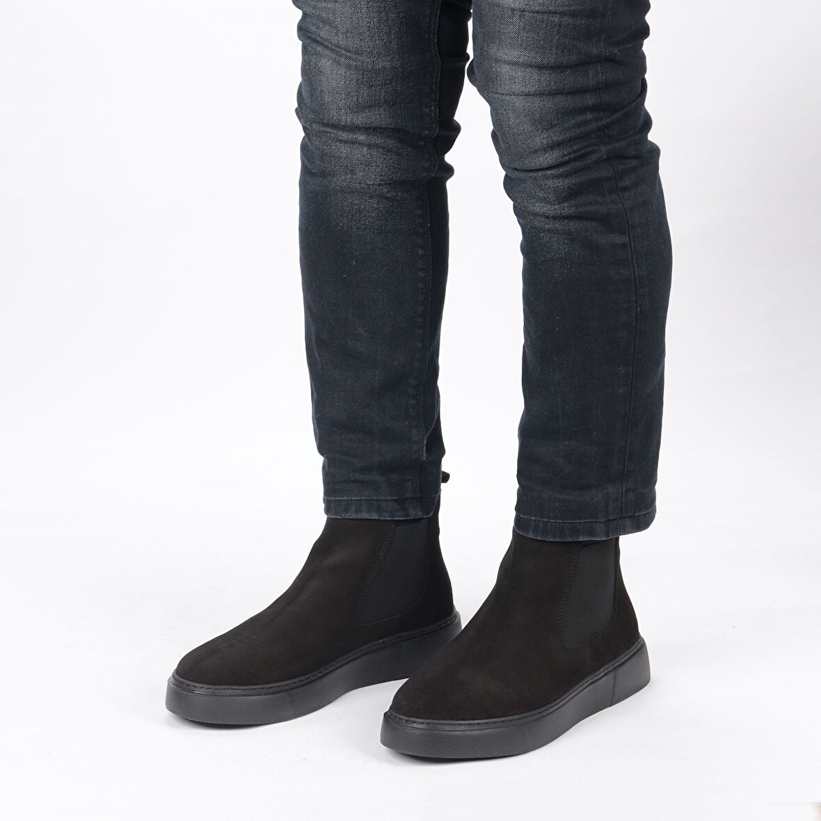 TwoEgoist Hakiki Süet Deri Chelsea Bot